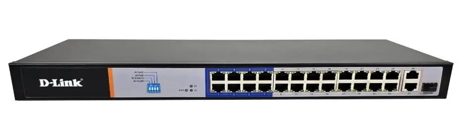 D-link DGS-F1026P-E 24 Port s1000Mbps PoE Switch with 2 SFP Ports