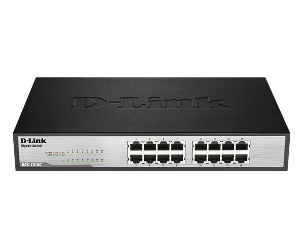 DGS-1016C 16-Port Gigabit Unmanaged Switch | D-Link