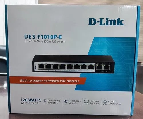 Dlink DES-F1010P-E 10 Ports PoE Switch