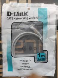 D-Link CAT6 1M Patch Cord UTP Gray