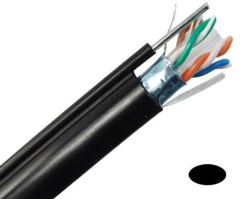 Dlink Cat 6 FTP 24 AWG UV Rated PVC Outdoor Cable-305M Roll – Black Colour